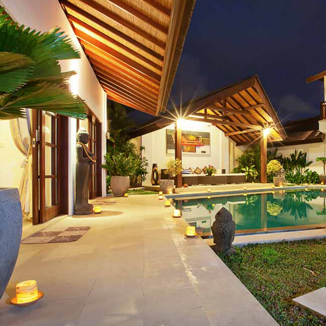 Villa-Origami-Pool-Area-at-night-5856